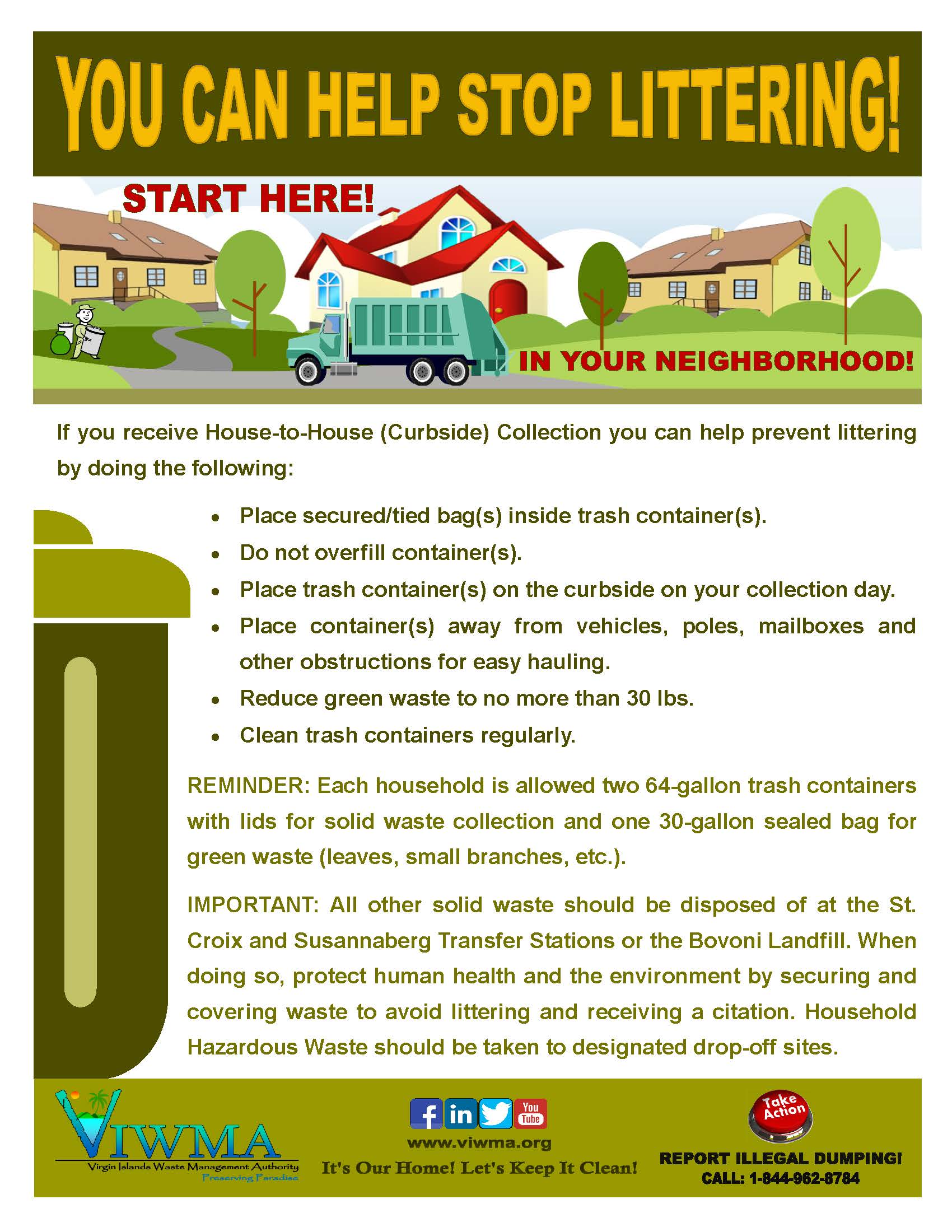 How to Help Prevent Littering Flyer